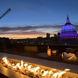 The Civic - Rooftop and fireplace and civic center
