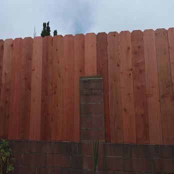 Top Tier Fencing - Wood fence & cinder block with rebar & cement reinforcment - Fences & Gates Near Me Top Tier Fencing - Wood fence & cinder block with rebar & cement reinforcment - Fences & Gates Near Me
