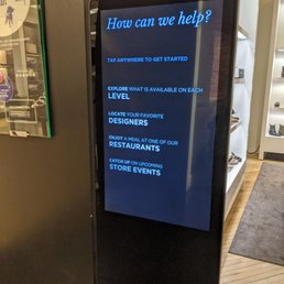 Directory on each floor by the escalators Directory on each floor by the escalators