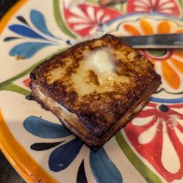 Milk bread that I made into French toast to salvage a bit Milk bread that I made into French toast to salvage a bit