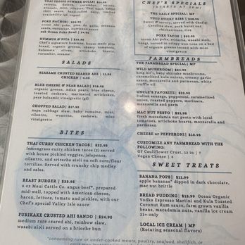 Ocean Organic Farm and Distillery - Menu - Cafes Near Me - Kula, Hawaii Ocean Organic Farm and Distillery - Menu - Cafes Near Me - Kula, Hawaii