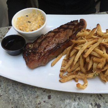 Amsterdam Cafe - Ribeye, frites, creamed corn - New American Near Me - Auburn, Alabama