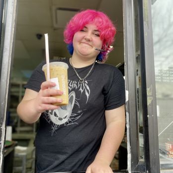 Dunkin' - Skyler handing me my delicious banana flavored iced coffee iced coffee - Coffee & Tea Near Me - Birmingham, Alabama Dunkin' - Skyler handing me my delicious banana flavored iced coffee iced coffee - Coffee & Tea Near Me - Birmingham, Alabama