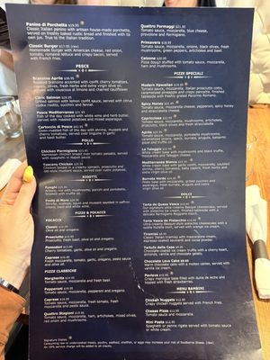 Menu photo 1 Aprile Restaurant Doral, FL