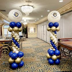 Jersey Girl Balloons - Elegant balloon columns for school celebrations.