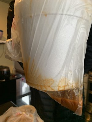Photo of The Great Wall Chinese Restaurant - Reseda, CA, US. So for the 3rd time in a row the styrofoam has disintegrated from the heat.  The owner will swear up and down this NEVER happens!