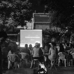 Plaza Jerónimo del Barco - Ciclo de Cine en las plazas del barrio organizado entre el área de cultura de Belgrano y la Multisectorial Defendamos Alberdi.