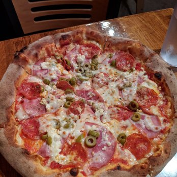 Element Wood Fire Pizza - Terra plus pepperoni and goat chesss - Pizza Near Me - Minneapolis, Minnesota Element Wood Fire Pizza - Terra plus pepperoni and goat chesss - Pizza Near Me - Minneapolis, Minnesota