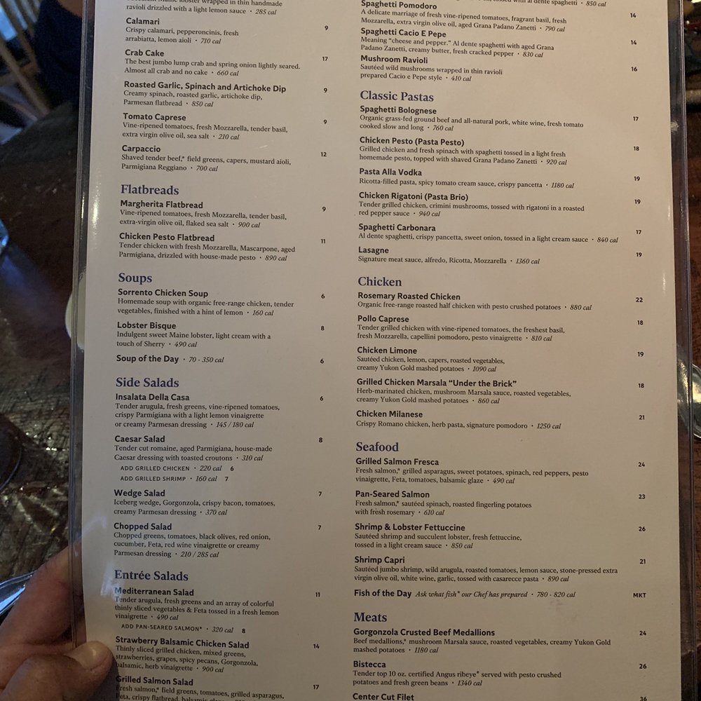 Brio Italian Grille - Menu - Italian Near Me - Newark, Delaware