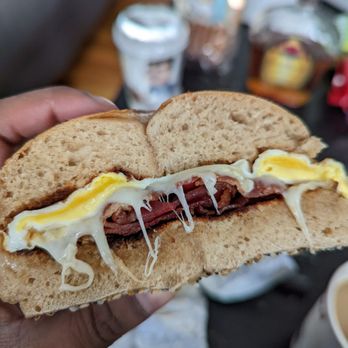 Hand Rolled Bagels - Bacon egg and cheese - Bagels Near Me - New Hyde Park, New York Hand Rolled Bagels - Bacon egg and cheese - Bagels Near Me - New Hyde Park, New York