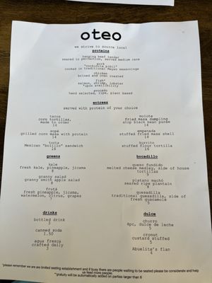 Menu photo 2 Oteo Lindon, UT Menu photo 2 Oteo Lindon, UT