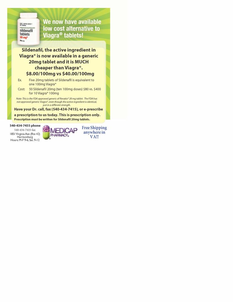 MEDICAP PHARMACY Updated September 2024 1851 Virginia Ave, Harrisonburg, Virginia