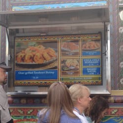 Indian Food truck at Downtown Disney:
Butter chicken, lamb curry, and samosa w/ dips