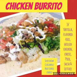 Mexiasian Fusion Food truck - Chicken Burrito