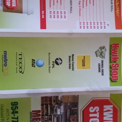 Kwik Stop - Menu