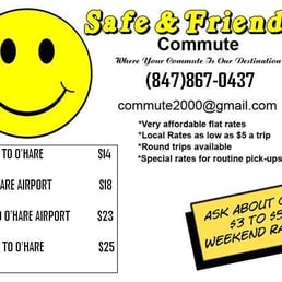 Safe and Friendly Commute - Example of low rates (don't fall for it!) - Taxis Near Me - Des Plaines, Illinois