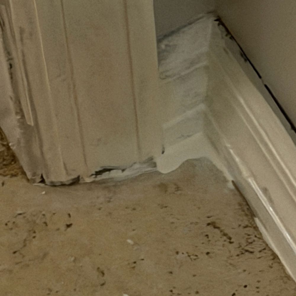My Select Home Services - Not 100% white and there is spills he did not clean up after his work - Handyman Near Me