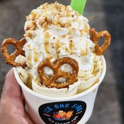Ice and Fire Ice Cream - Snickers ice cream