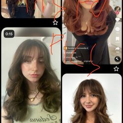 Hazel Salon & Organics - These are the inspiration pics i showed the stylist