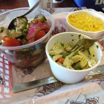 Smokey D's BBQ - Mediterranean salad, pasta salad & macaroni cheese - Barbeque Near Me - Des Moines, Iowa