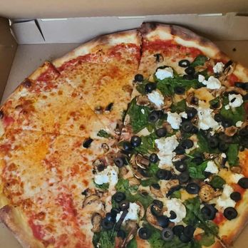 Pit Stop Pizza - half veggie add olives.. other half cheese pizza - Pizza Near Me - San Diego, California
