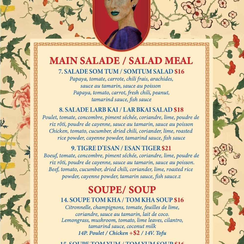 ShuShu Thai - Menu - Thai Near Me - Montreal, Quebec ShuShu Thai - Menu - Thai Near Me - Montreal, Quebec