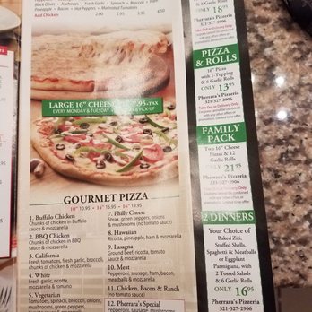 Pherrara's Pizza - Italian Near Me - Palm Bay, Florida