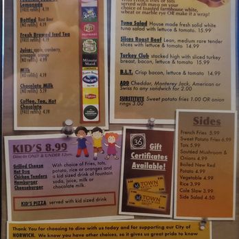 36 Town Grill & Tap - Menu page 4 of 4 05Nov2024 - American Near Me - Norwich, Connecticut