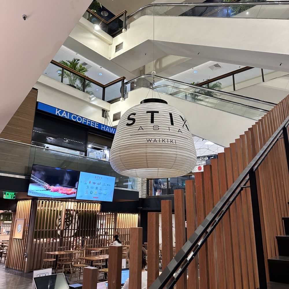 Stix on ground level, head up the escalators and you'll see Cocolomi- Waikiki right when you get off. Stix on ground level, head up the escalators and you'll see Cocolomi- Waikiki right when you get off.