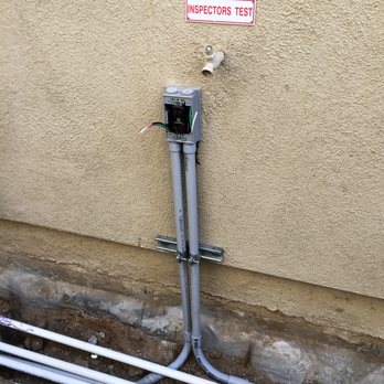 TRE Lighting & Electrical - underground conduit to feed receptacles for back yard use - Electricians Near Me - Anaheim, California TRE Lighting & Electrical - underground conduit to feed receptacles for back yard use - Electricians Near Me - Anaheim, California