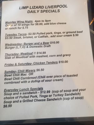 Menu photo 3 Limp Lizard Liverpool, NY Menu photo 3 Limp Lizard Liverpool, NY