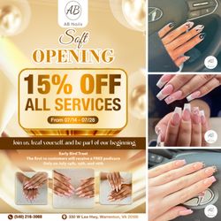 AB Nails Spa - AB NAILS - SOFT OPENING SPECIAL