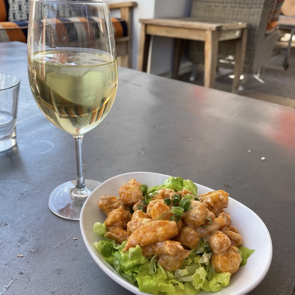 The Living Room - Shrimp and wine! - New American Near Me - Chandler, Arizona