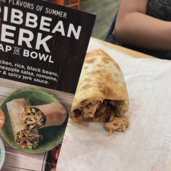 Tropical Smoothie Cafe - Wish mine looked like that....Caribbean jerk chicken wrap. - Juice Bars & Smoothies Near Me - Staten Island, New York