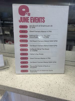 Menu photo 6 O's Donuts Norfolk, VA Menu photo 6 O's Donuts Norfolk, VA