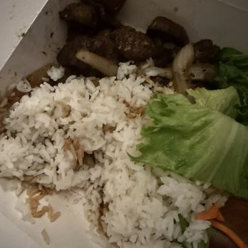 Sidestreet Pho - Cold, hard, old rice. This is after one bite. Steak was skimp. For $26 including tip not worth it. - Vietnamese Near Me - Alameda, California