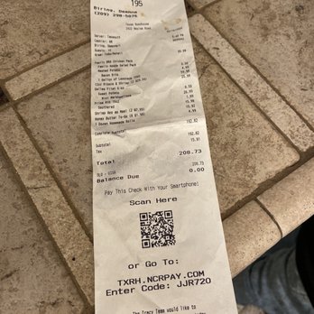 Texas Roadhouse - Missing items - Barbeque Near Me - Tracy, California