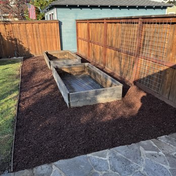 MC Tree Experts - After - grass is far enough away now and the beds are nicely mulched - Tree Services Near Me