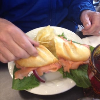 Bishco - Sandwich #40 - Smoked Salmon, Goat Cheese & Capers - Ice Cream & Frozen Yogurt Near Me - Gloucester, Massachusetts
