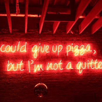 Homeslice - One of the several trendy neon signs - Pizza Near Me - Chicago, Illinois
