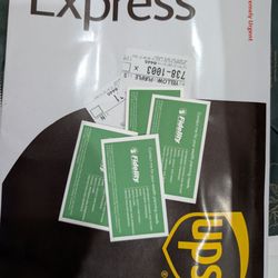 Fidelity Investments - Why would one send 4 business cards ups express.