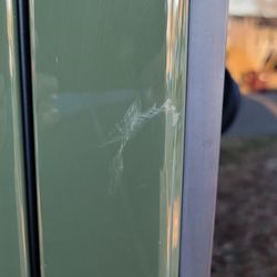 Autobell Car Wash - Dirt between the side doors never wiped off with dirty windows.