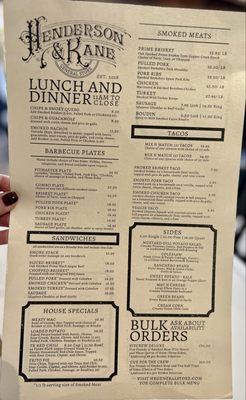 Menu photo 1 Henderson & Kane Houston, TX Menu photo 1 Henderson & Kane Houston, TX