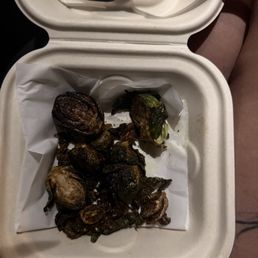 This is horrible i believe they did not had enough Brussels sprouts we had to Wait over 10 min & this is what we got horrible This is horrible i believe they did not had enough Brussels sprouts we had to Wait over 10 min & this is what we got horrible
