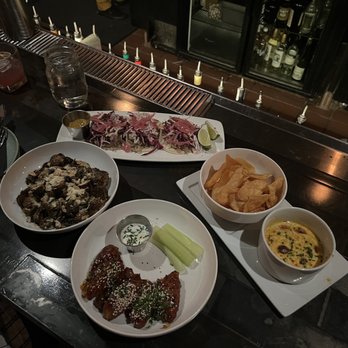 Rodeo Room - Pimento Queso, Korean Wings, Brussel Sprouts, Carnitas Street Tacos - Lounges Near Me - Santa Barbara, California