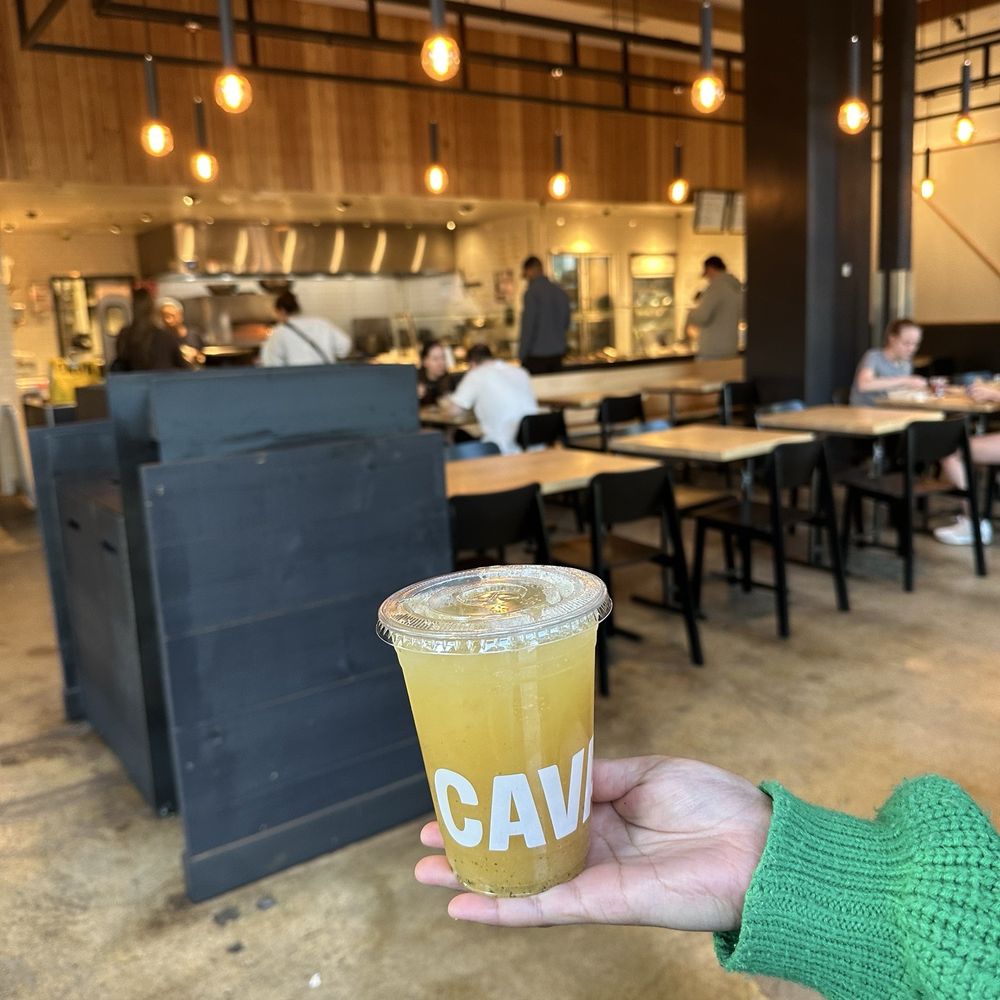 CAVA - Their seasonal drink: Pineapple-Apple Bev - Mediterranean Near Me - Charlotte, North Carolina CAVA - Their seasonal drink: Pineapple-Apple Bev - Mediterranean Near Me - Charlotte, North Carolina