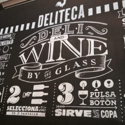 Deliteca - La pared con los pasos para consumir vino!