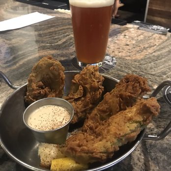 Prison Hill Brewing - Highly suggest these delicious beer battered avocado slices as an appetizer! The chipotle ranch is bomb too! - New American Near Me - Yuma, Arizona