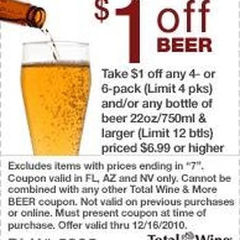 Total Wine & More - This coupon says it is expired, but it is not! Most cashiers will take this coupon, because their coupon codes never change. - Beer, Wine & Spirits Near Me - Tucson, Arizona
