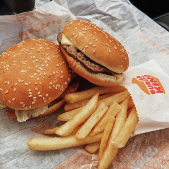 Burger King - two burgers and french fries - Burgers Near Me - Hudson, New York